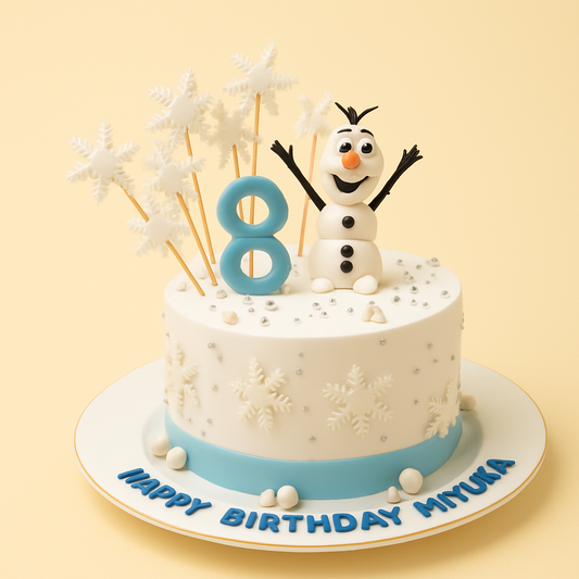 Olaf Snowman Frozen Cake