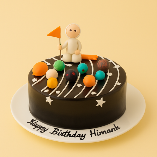 Outer Space Astronaut Cake