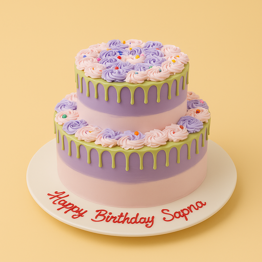 Pastel Bloom Layers Cake