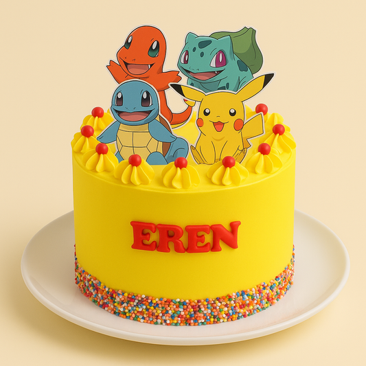 Pokémon Squad Yellow Cake
