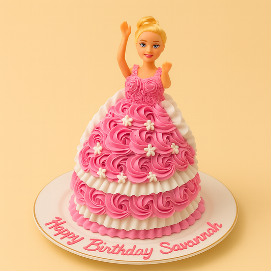 Princess Doll Birthday Cake