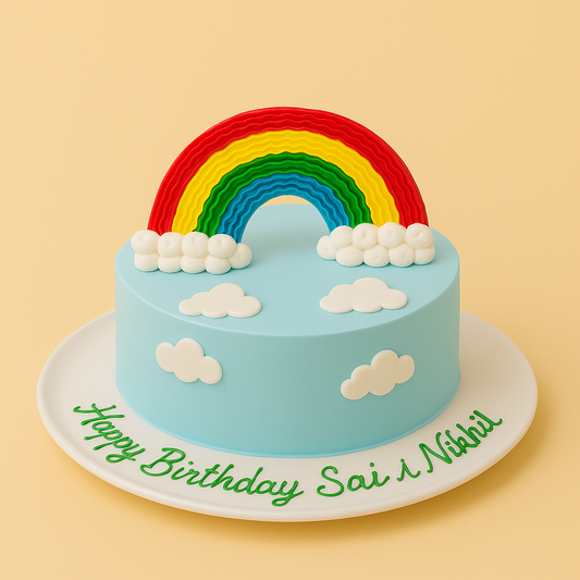 Rainbow Delight Cake