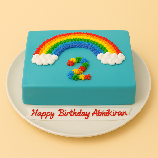 Rainbow Delight Birthday Cake