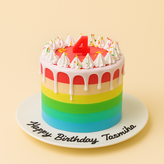 Rainbow Drip Cake