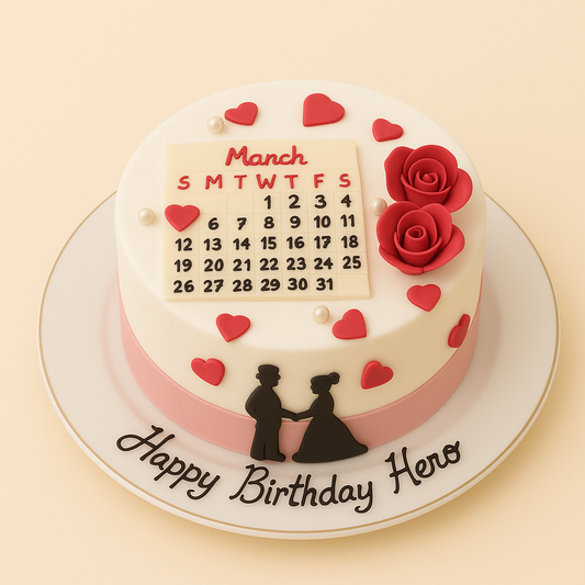 Romantic Calendar Cake
