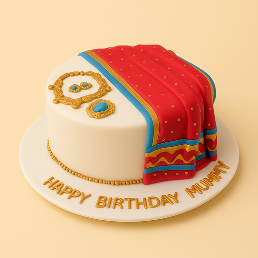 Saree & Jewels Mom Cake