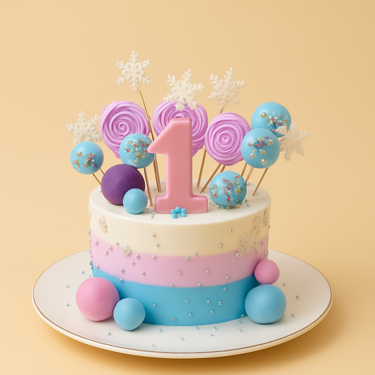 Snowflake Candy Cake