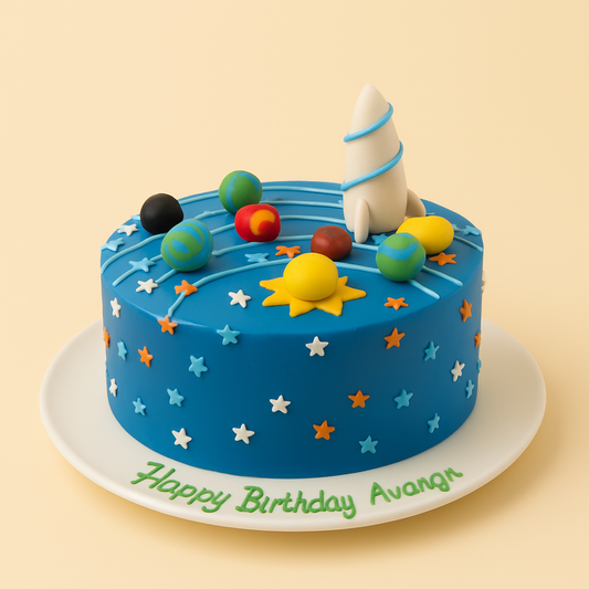 Space Rocket Adventure Cake