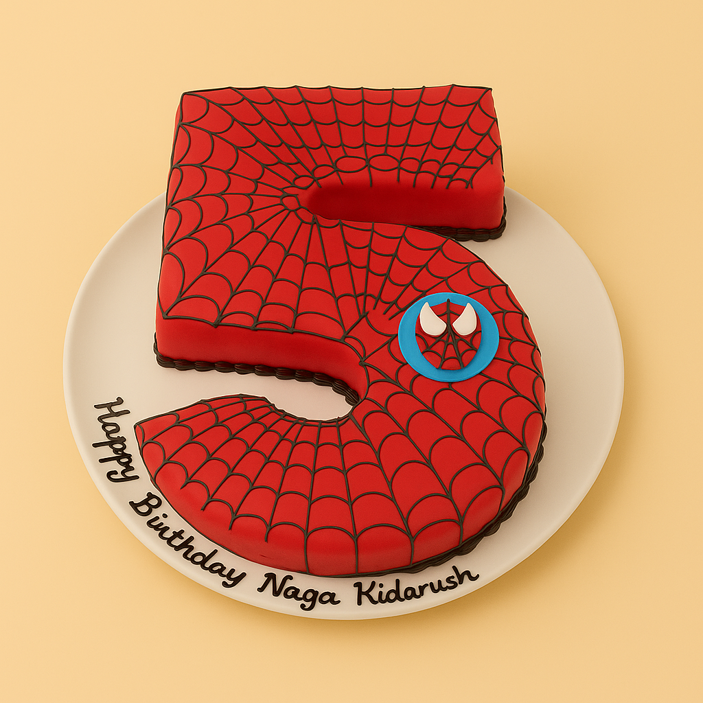 Spiderman Theme Cake