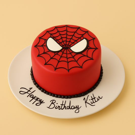Spiderman Web Cake