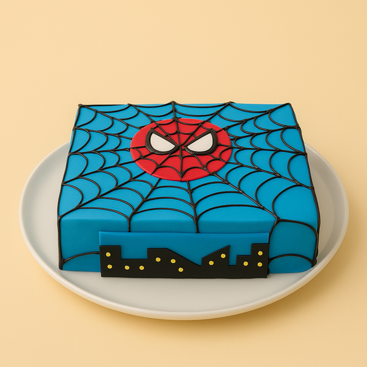 Spiderman Web Cake