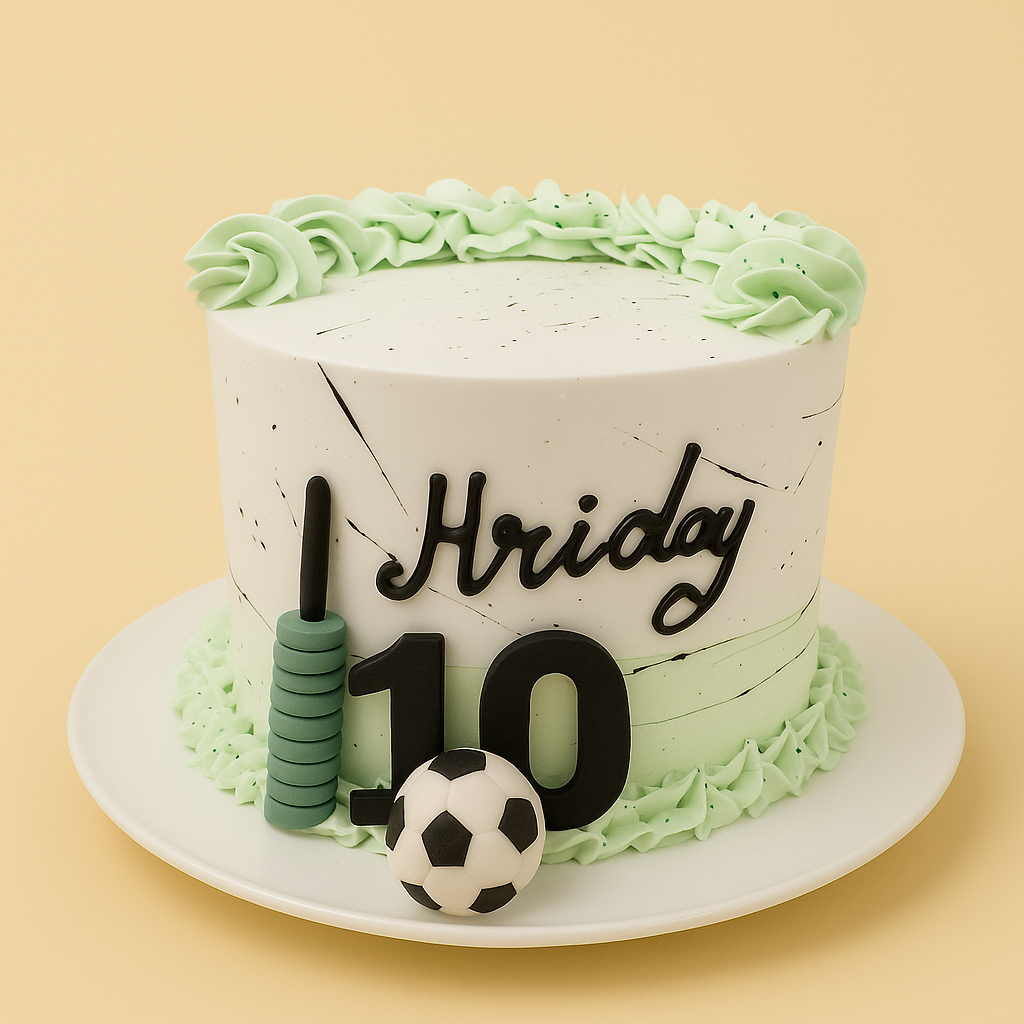 Sports Fusion Birthday Cake