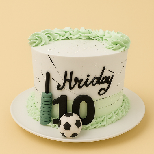 Sports Fusion Birthday Cake