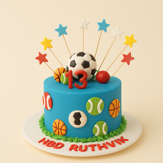 Sports Star Birthday Cake