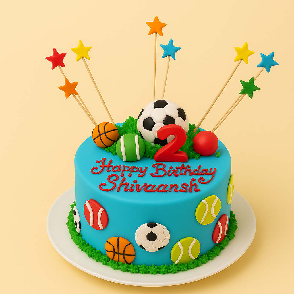 All-Star Sports Theme Cake