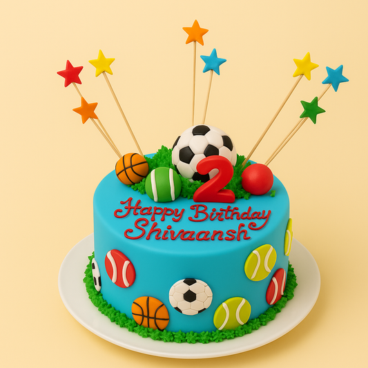 All-Star Sports Theme Cake