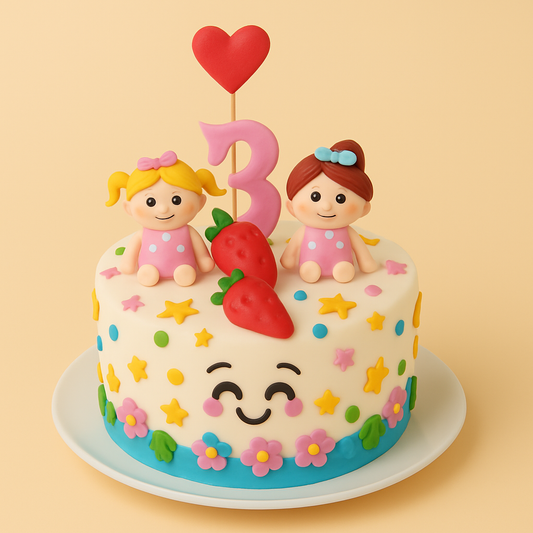 Strawberry Twins Cake