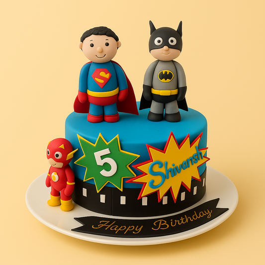 Superhero Squad Cake