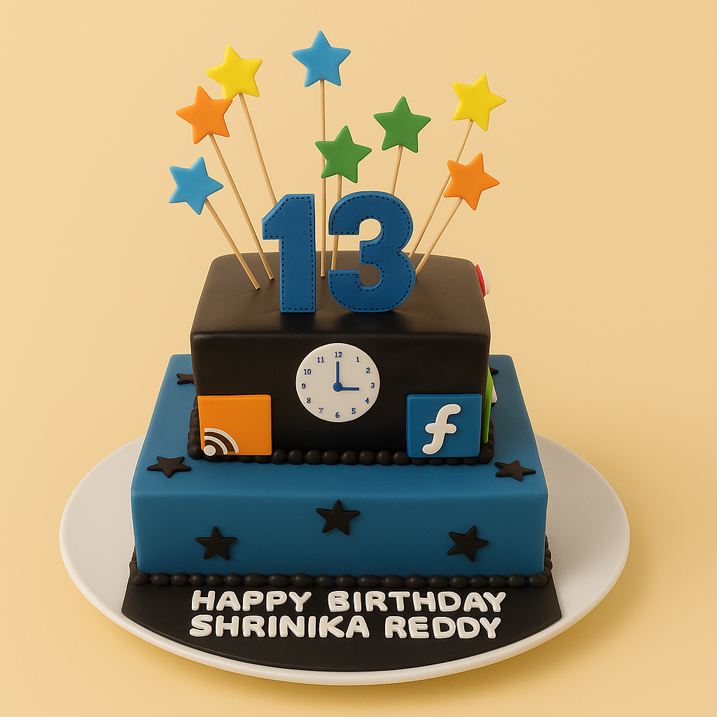 Teen Birthday Celebration Cake