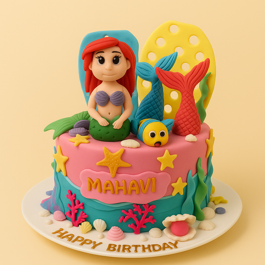 Under the Sea Mermaid Cake