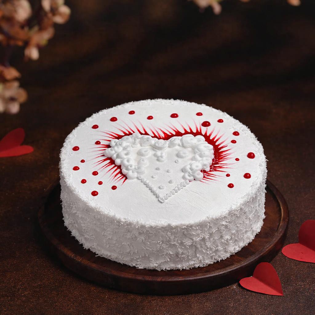 Valentine Special Vanilla large cake