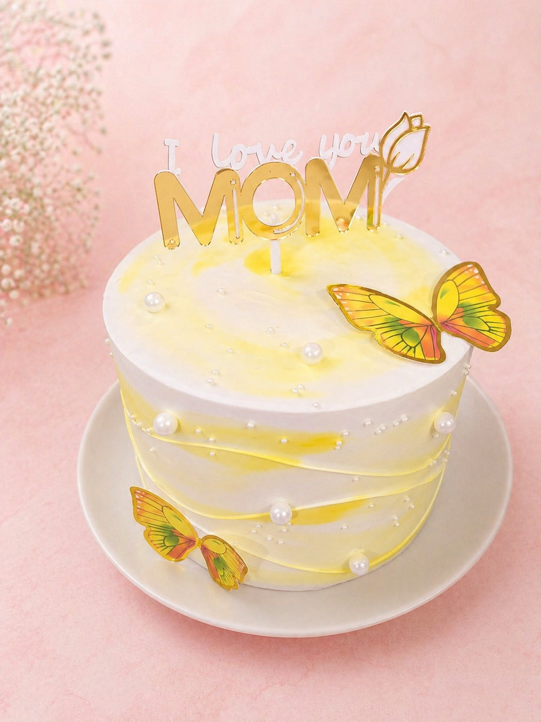 MOMs  Pineapple Celebration Tall Cake