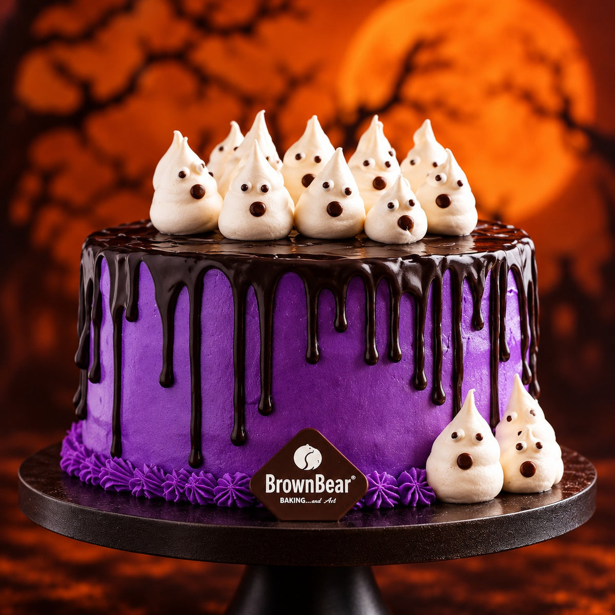 Spooky Chocolate Drip Cake