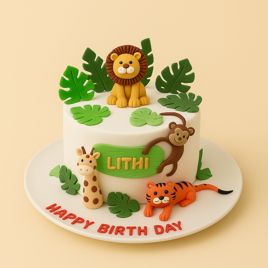 Wild Jungle Safari Cake