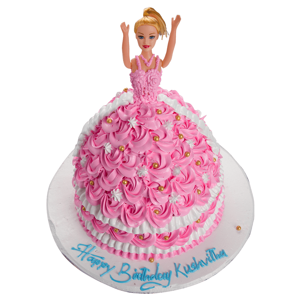 Barbie Doll Cake (1Kg) - Cake Connection| Online Cake | Fruits | Flowers  and gifts delivery
